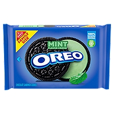 OREO Mint Creme Chocolate Sandwich Cookies, Family Size, 18.71 oz, 18.71 Ounce