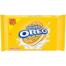 OREO Golden Sandwich Cookies Family Size, 18.12 Ounce