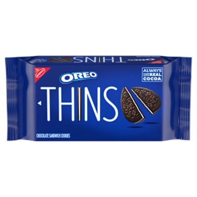 OREO Thins Chocolate Sandwich Cookies, 9.21 oz