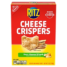 Ritz Cheese Crispers Four Cheese & Herb, Potato and Wheat Chips, 7 Ounce