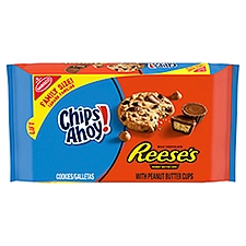 CHIPS AHOY! Cookies with Reese's Peanut Butter Cups, Family Size, 14.25 oz