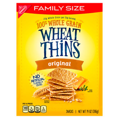 Nabisco Wheat Thins Original Snacks Family Size, 14 oz