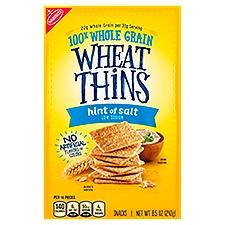 Wheat Thins Snacks, Hint of Salt, 8.5 Ounce