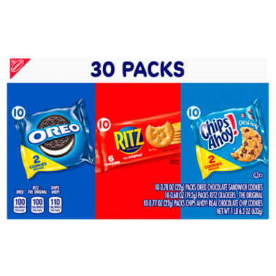 Nabisco Cookies & Cracker Variety Pack, 30 count