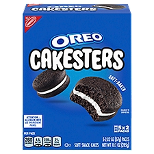 Oreo Cakesters, Soft Snack Cakes, 10.1 Ounce