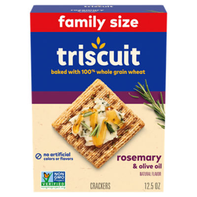 Triscuit Rosemary & Olive Oil Crackers Family Size, 12.5 oz