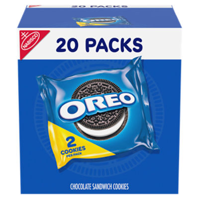 OREO Chocolate Sandwich Cookies, 20 Snack Packs (2 Cookies Per Pack)