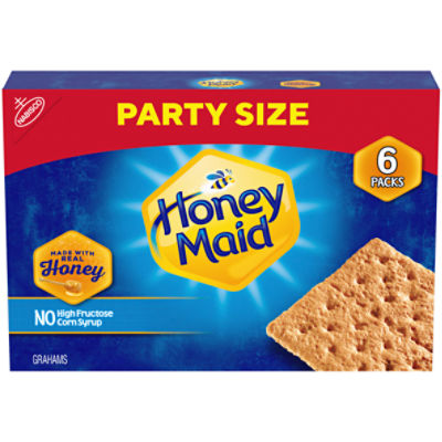 Nabisco Honey Maid Grahams Party Size, 6 count, 1 lb, 12.8 oz
