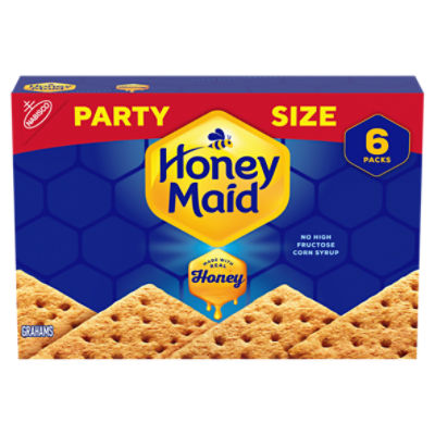 Nabisco Honey Maid Grahams Party Size, 6 count, 1 lb, 12.8 oz, 28.8 Ounce