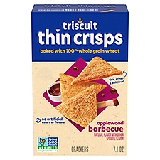 Triscuit Thin Crisps Applewood Barbecue Whole Grain Wheat Crackers, 7.1 oz