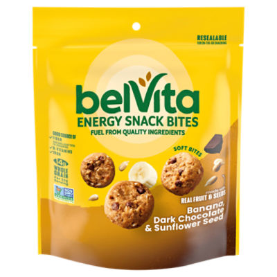 Belvita Banana, Dark Chocolate & Sunflower Seed Energy Snack Bites, 5 oz, 5 Ounce