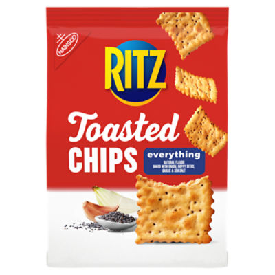 RITZ Toasted Chips Everything Crackers,  8.1 oz