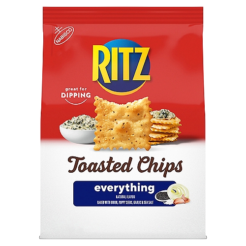 RITZ Toasted Chips Everything Crackers, 8.1 oz