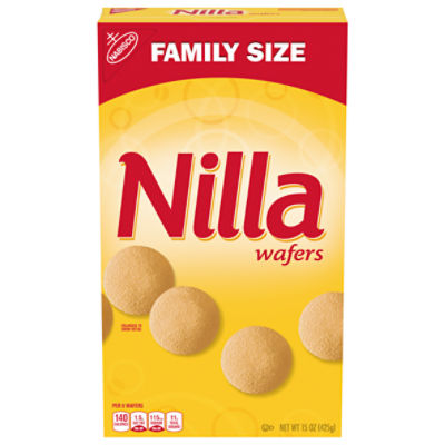 Nilla Wafers Cookies, Vanilla Wafers, Family Size, 15 oz