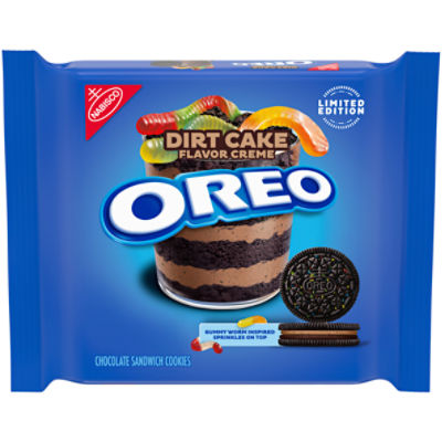 Nabisco Oreo Dirt Cake Flavor Creme Chocolate Sandwich Cookies Limited Edition, 10.68 oz