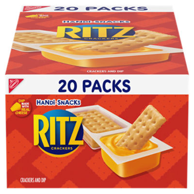 Handi-Snacks RITZ Crackers 'N Cheesy Dip Snack Packs, 20 Snack Packs