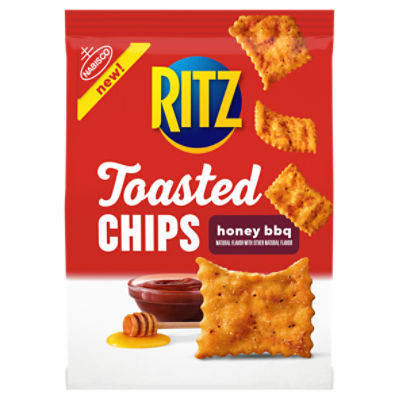RITZ Toasted Chips Honey BBQ Crackers, 8.1 oz