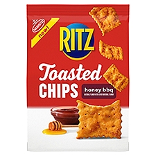 RITZ Toasted Chips Honey BBQ Crackers, 8.1 oz, 8.1 Ounce