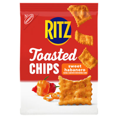 RITZ Toasted Chips Sweet Habanero Crackers, 8.1 oz