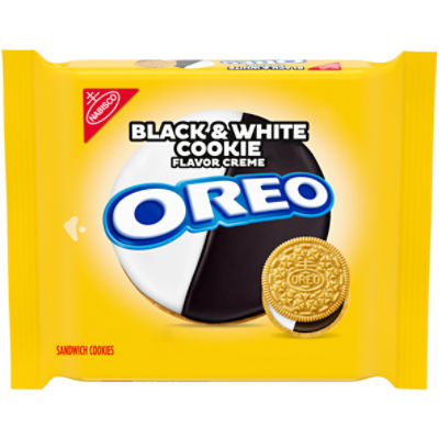 OREO Black and White Cookie Creme Sandwich Cookies, Limited Edition, 10.68 oz