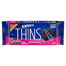 OREO Thins Extra Stuf Chocolate Sandwich Cookies, Family Size, 12.33 oz, 12.33 Ounce