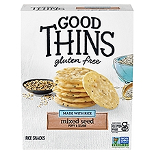 Good Thins Mixed Seed Rice Snacks Gluten Free Crackers, 3.5 oz, 3.5 Ounce