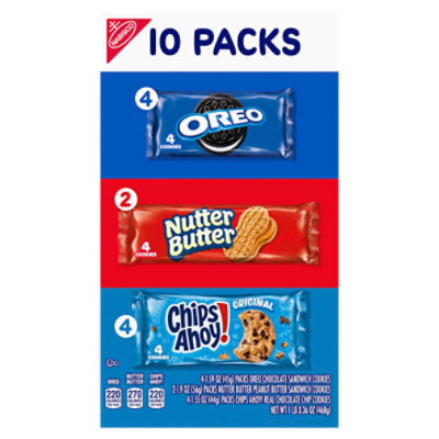 Oreo/Nutter Butter/Chips Ahoy! Cookies, 10 count, 1 lb 0.36 oz