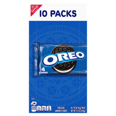 Oreo Chocolate Sandwich Cookies, 1.59 oz, 10 count
