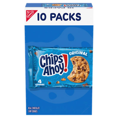 Nabisco Chips Ahoy! Original Real Chocolate Chip Cookies, 1.55 oz, 10 count