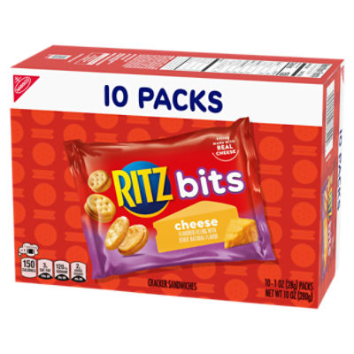 Nabisco Ritz Bits Cheese Cracker Sandwiches, 1 oz, 10 count