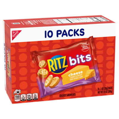 Nabisco Ritz Bits Cheese Cracker Sandwiches, 1 oz, 10 count