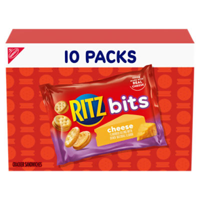 Nabisco Ritz Bits Cheese Cracker Sandwiches, 1 oz, 10 count