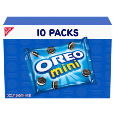 Nabisco Oreo Mini Chocolate Sandwich Cookies, 1 oz, 10 count