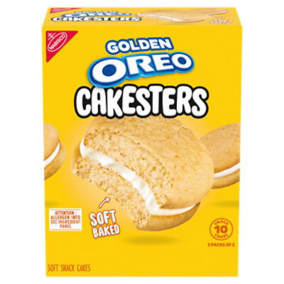 Nabisco Oreo Golden Cakesters Soft Snack Cakes, 2.02 oz, 5 count