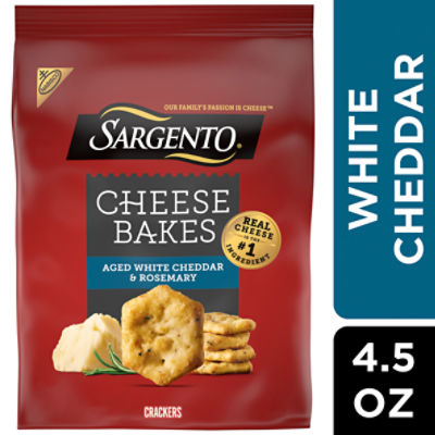 Sargento Aged White Cheddar & Rosemary Cheese Bakes Crackers, 4.5 oz