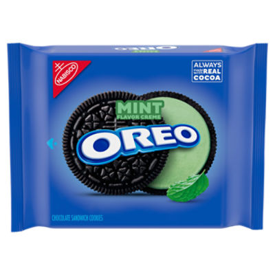 Nabisco Oreo Mint Flavor Creme Chocolate Sandwich Cookies, 14.03 oz