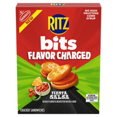 Nabisco Ritz Bits Flavor Charged Fiesta Salsa Cracker Sandwiches, 8.8 oz, 8.8 Ounce