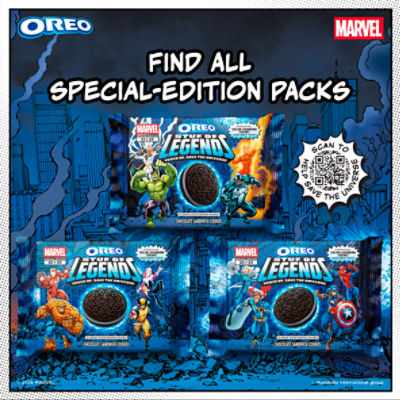 Marvel Oreo Stuf of Legends Chocolate Sandwich Cookies, 10.68 oz