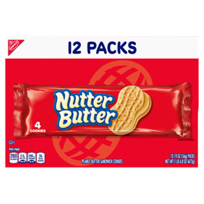 Nabisco Nutter Butter Peanut Butter Sandwich Cookies - 16 oz tray