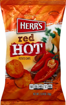 Herr Foods Inc. Red Hot Potato Chips, 2.75 oz