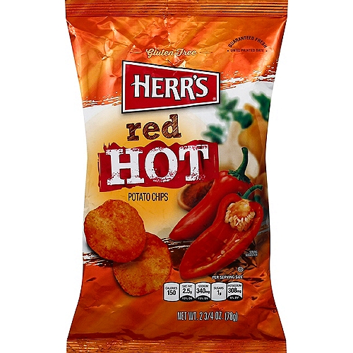 Herr Foods Inc. Red Hot Potato Chips, 2.75 oz