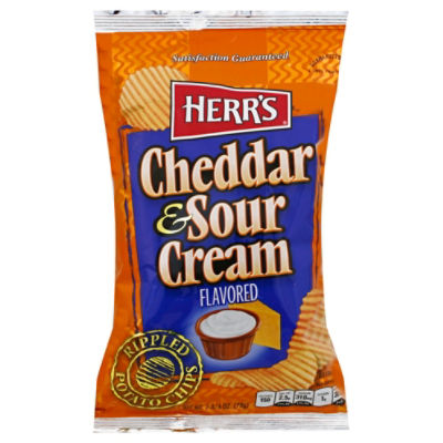 Herr's Foods Inc. Cheddar Sour Cream & Onion Potato Chips, 2.75 oz