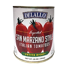 DeLallo San Marzano Style Petite Diced Italian Tomatoes, 28 oz