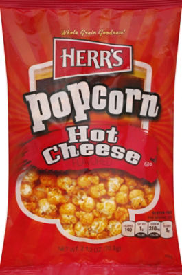 Herr's Hot Cheese Flavored Popcorn, 2 oz, 2.5 Ounce