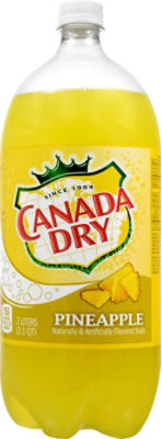 Canada Dry Pineapple Soda - 2 Liter Bottle, 67.63 fl oz