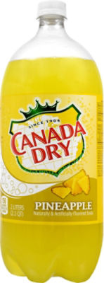 Canada Dry Pineapple Soda - 2 Liter Bottle, 67.63 fl oz, 67.63 Fluid ounce