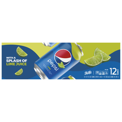 Pepsi Soda Lime 12 Fl Oz, 12 Count