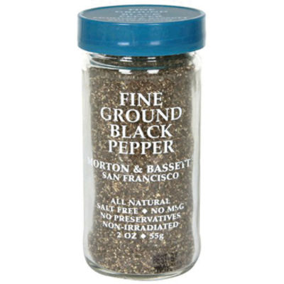 Morton & Bassett Fine Ground Black Pepper , 1.8 oz