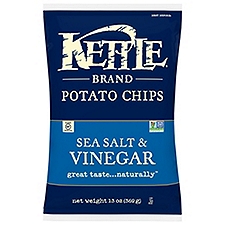 Kettle Brand Sea Salt & Vinegar Kettle Chips, Potato Chips, 13 Ounce