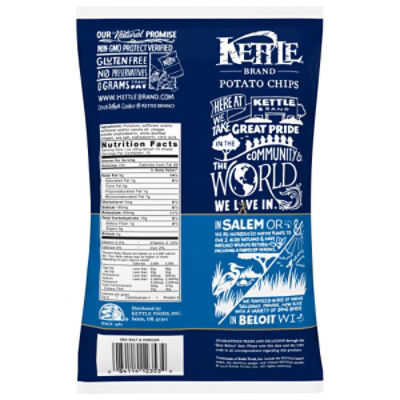 Kettle Brand Sea Salt & Vinegar Potato Chips Party Size, 13 oz